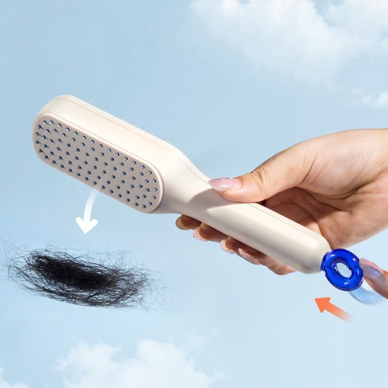 Self-Cleaning Anti-Static Detangling Massage Comb