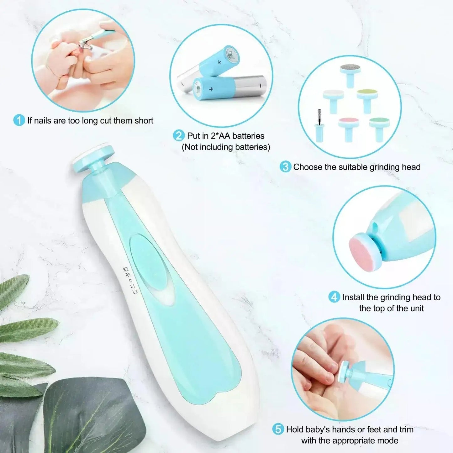 Baby Care Multifunctional Electric Baby Nail Trimmer