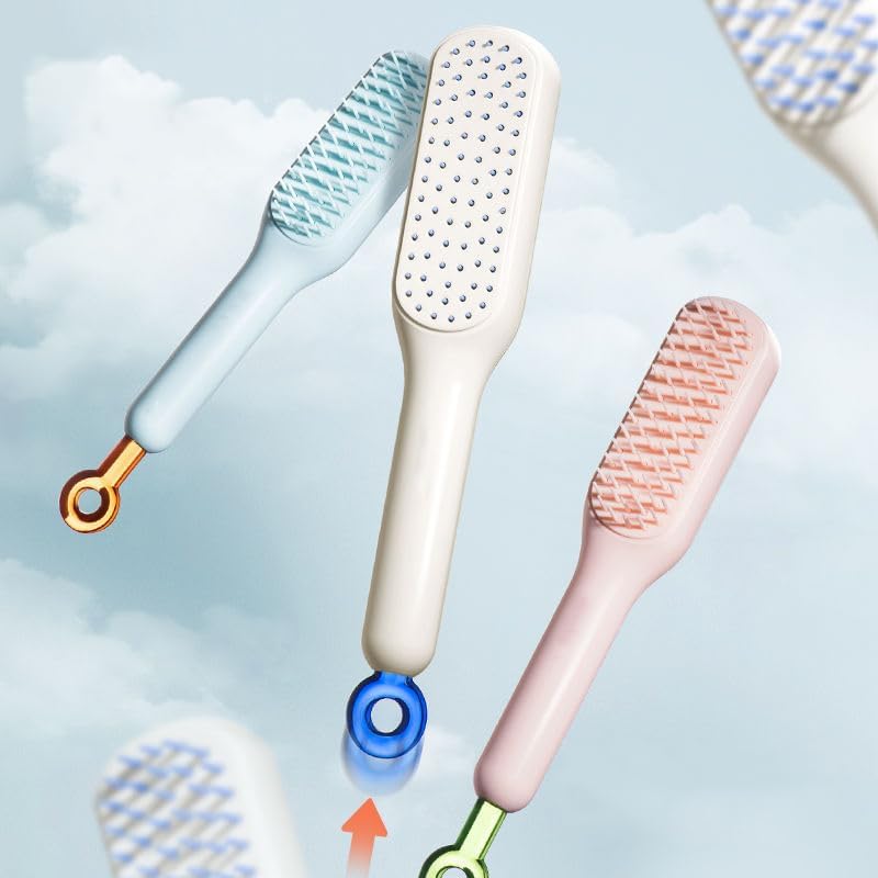 Self-Cleaning Anti-Static Detangling Massage Comb