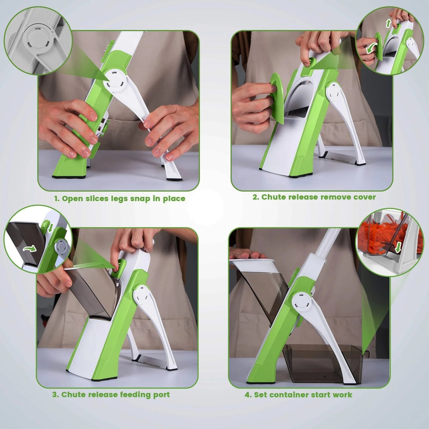 Adjustable Potato Slicer Vegetable Food Slicer & Chopper Potato Fries Cutter
