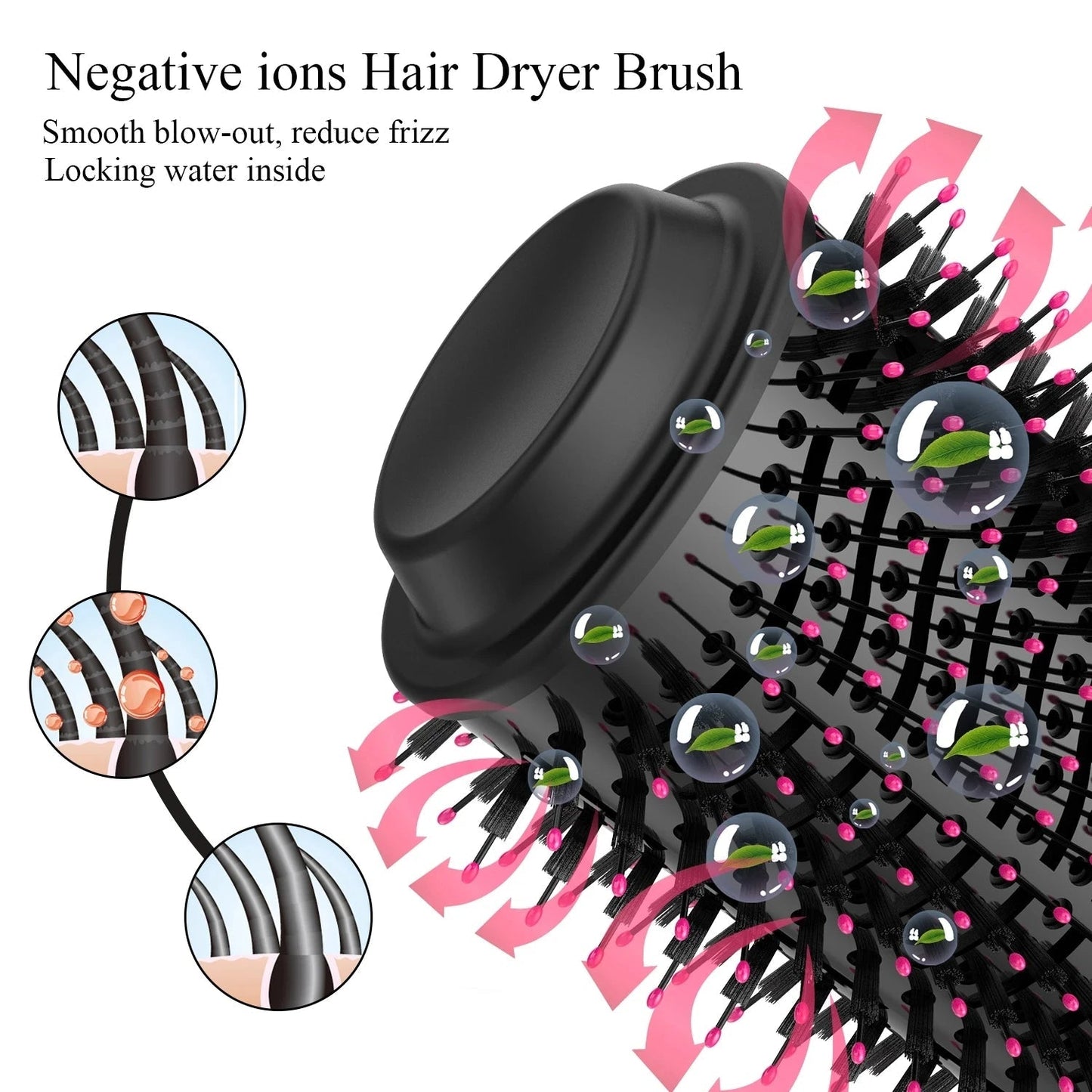 Hair Dryer Hot Air Brush Styler