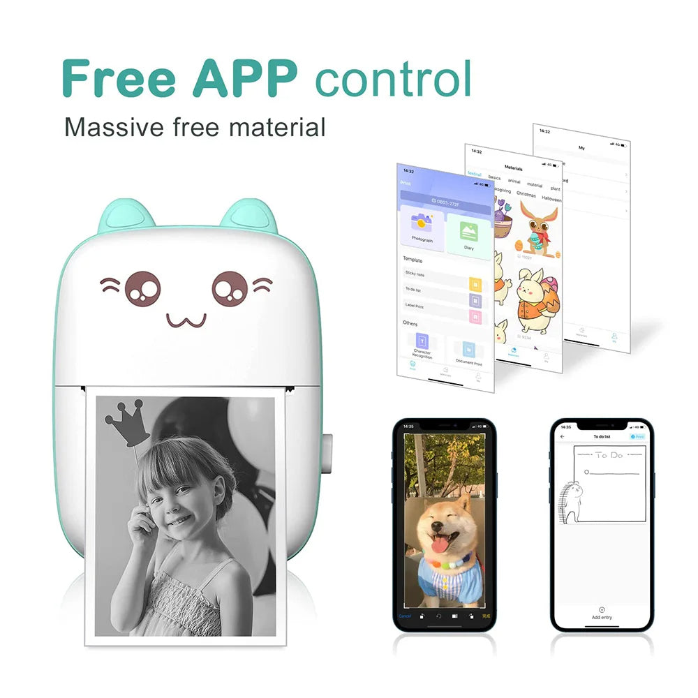 Portable Mini Bluetooth Printer