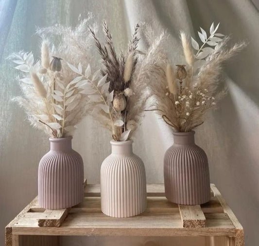 Mini Stone Vase - 1 pc Accent for Home Decor