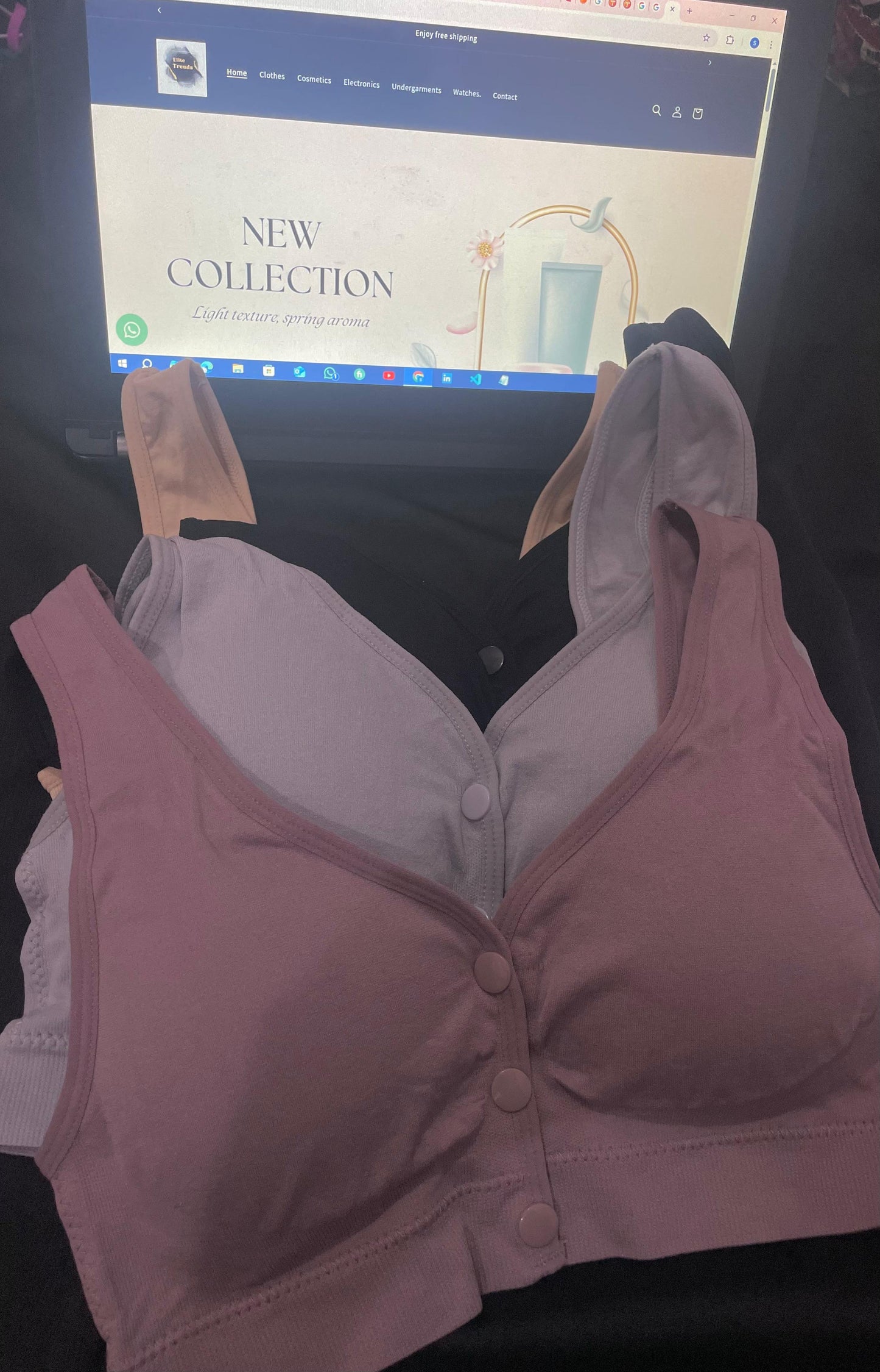 Womens Wire free  Push -Up Bra  with  Padded Cups