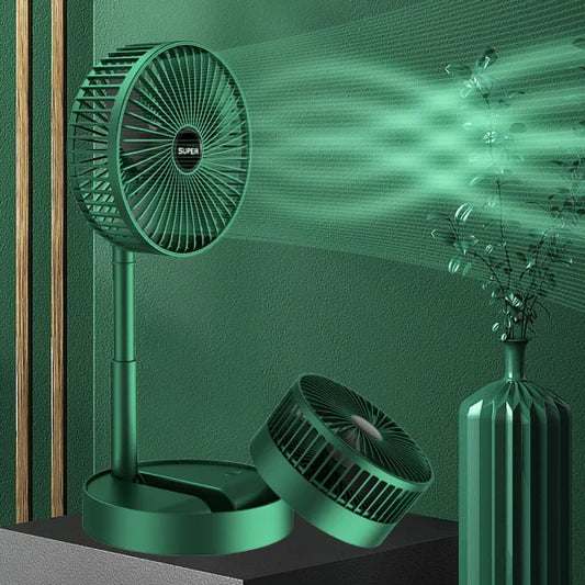 Portable Telescopic Folding Fan Table Desk Fan | 3 Speeds Adjustable Height Fan (non-chargeable)
